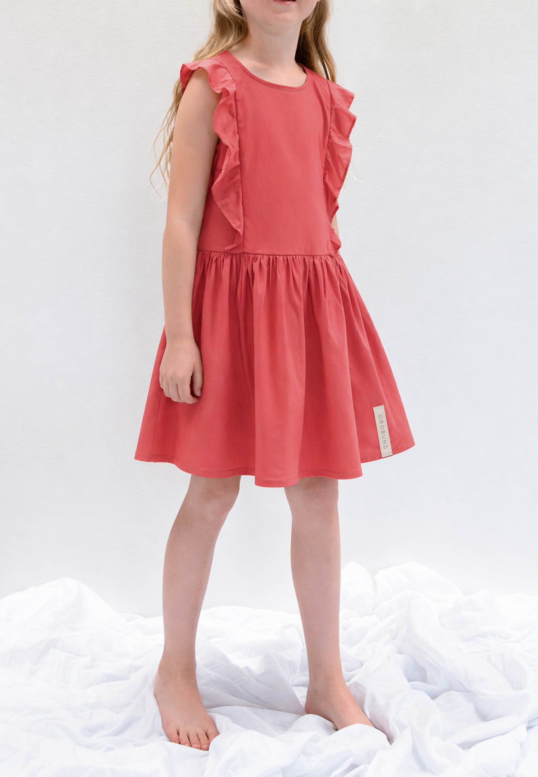 GROBUND Caroline Kleid mini - das in Johannisbeerrot