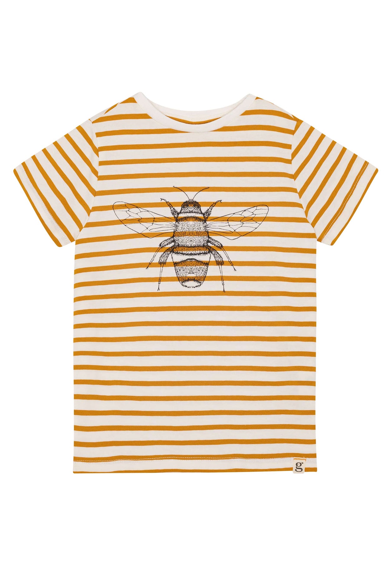 GROBUND Chris T-Shirt mini - die mit goldenen Streifen und Biene