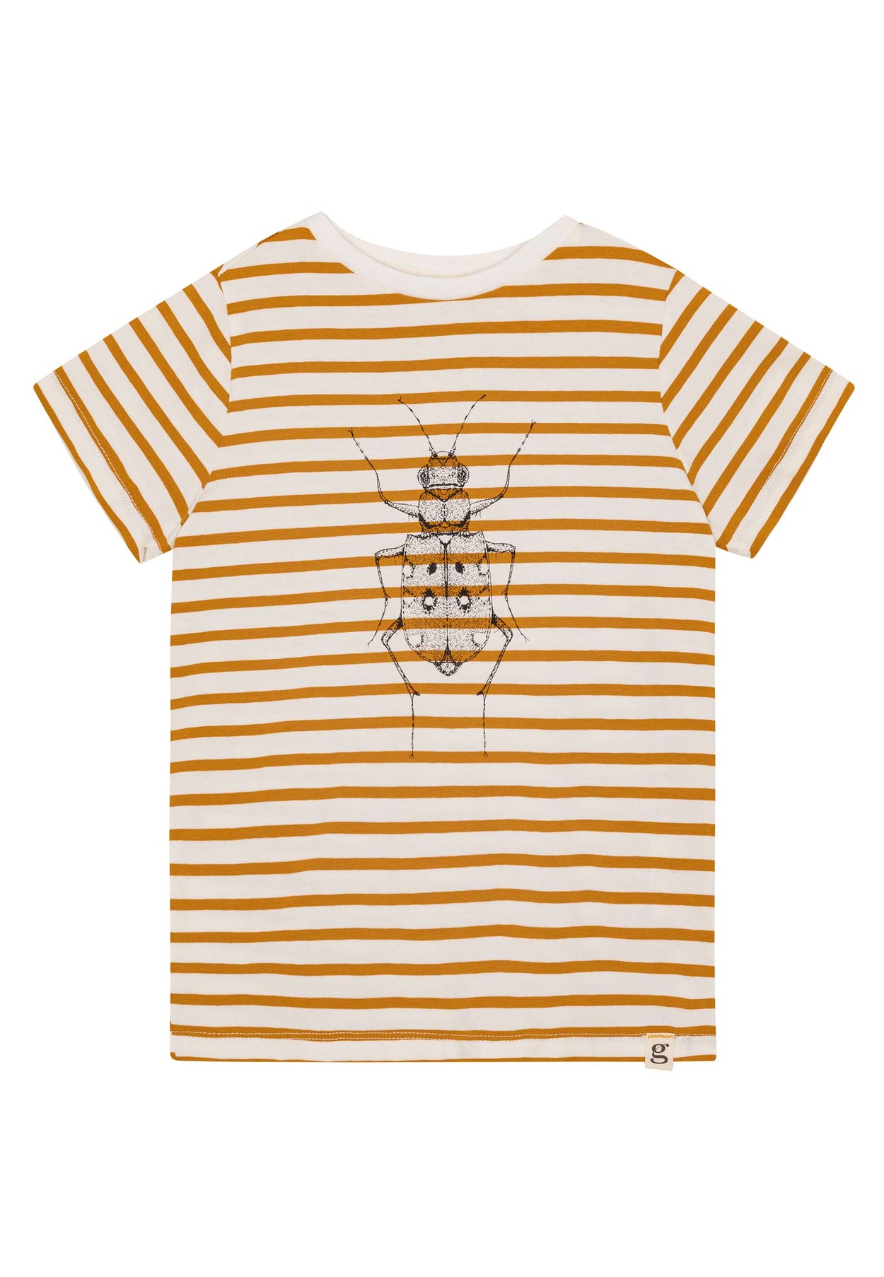 GROBUND Chris T-Shirt Mini – die mit goldenen Streifen und Sandspringer