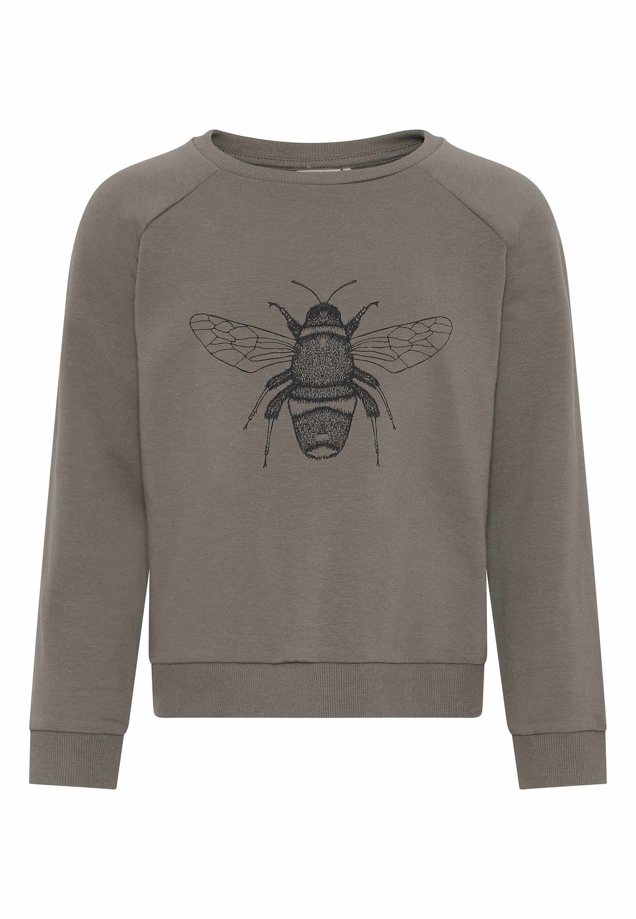 GROBUND Calle Sweatshirt mini - die in Muskat mit Biene auf der Brust