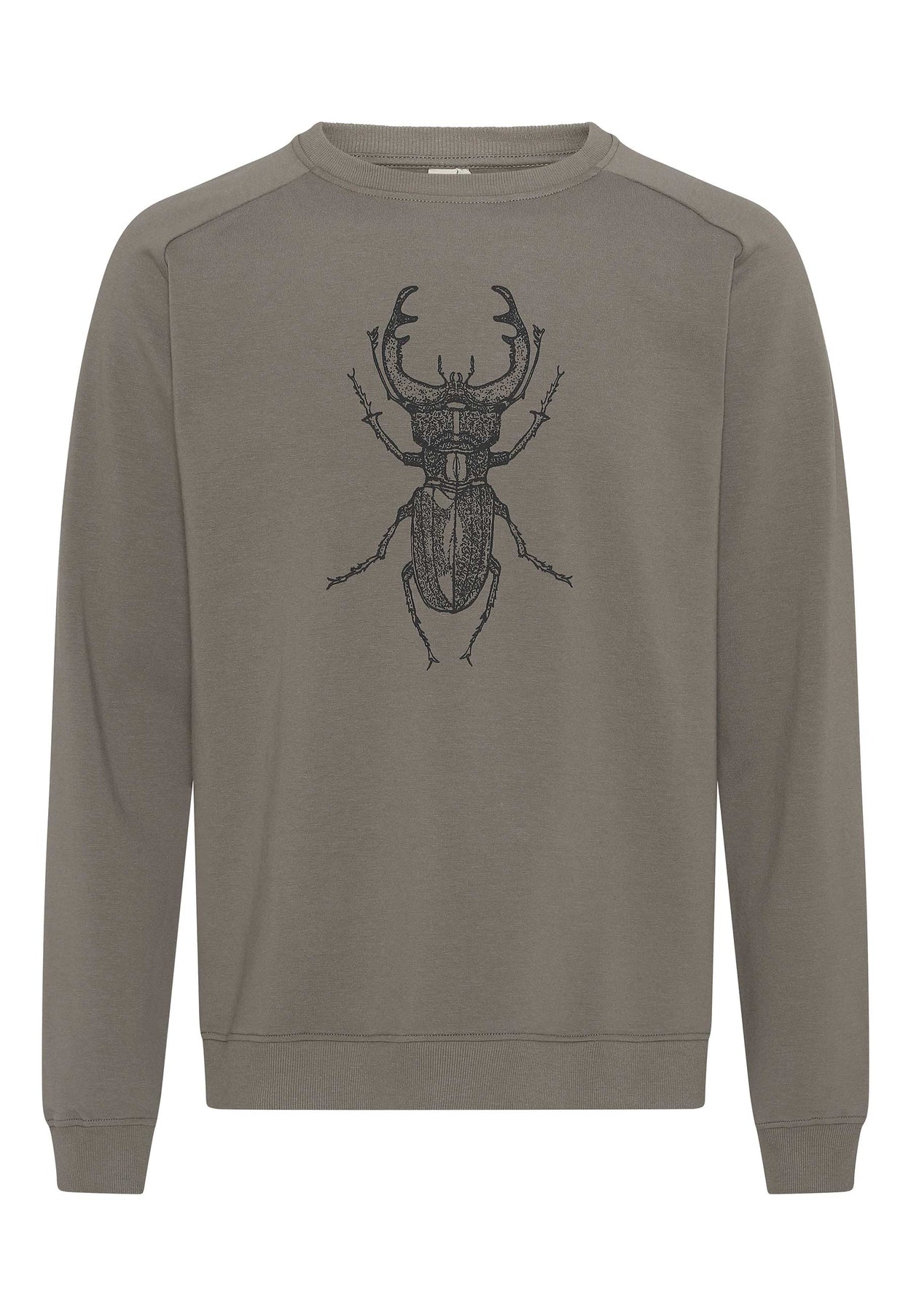 GROBUND Melvin Sweatshirt – die in Muskat mit Eichenhirsch
