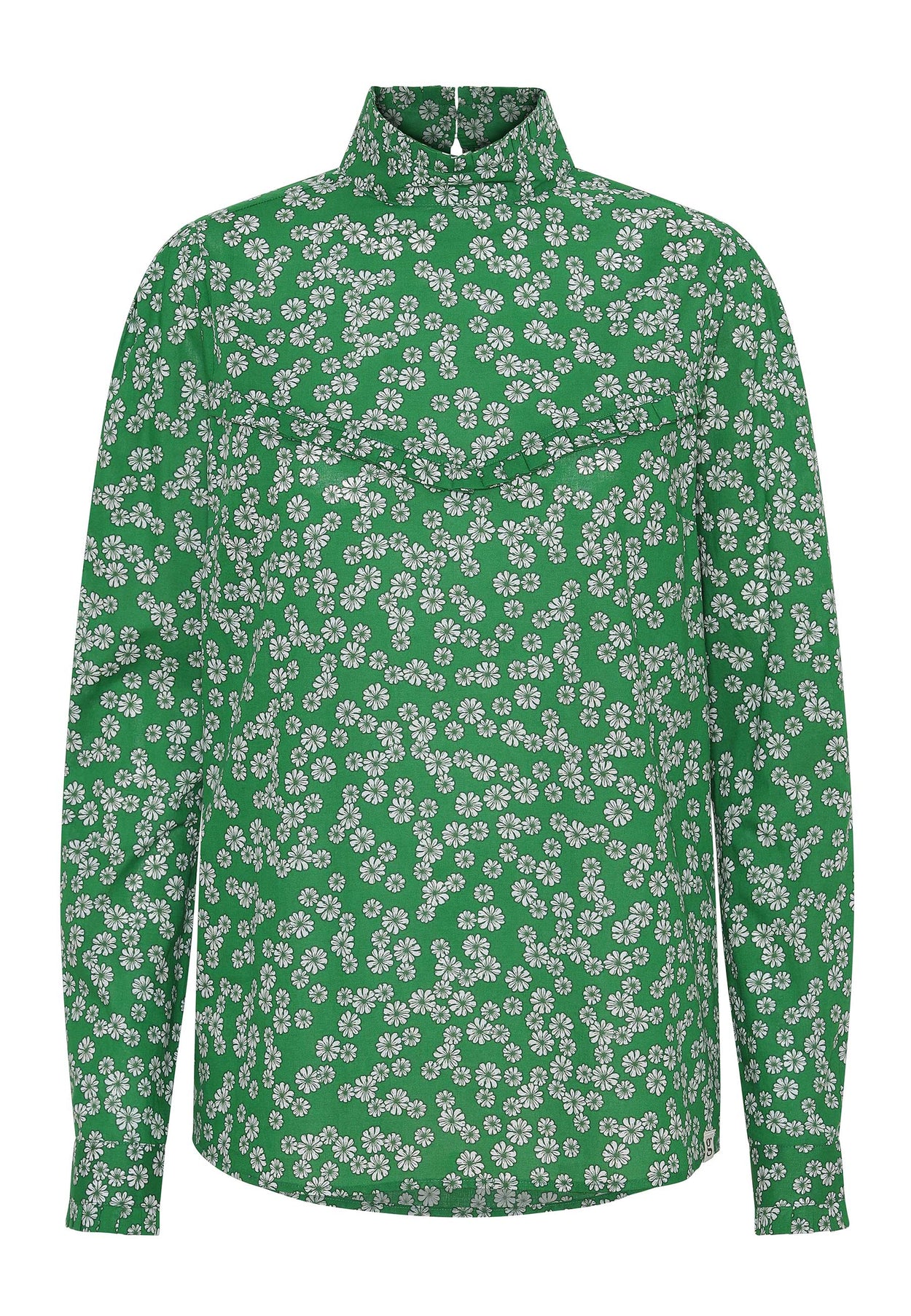 GROBUND Ellen Bluse - die mit Stehkragen und Blumen