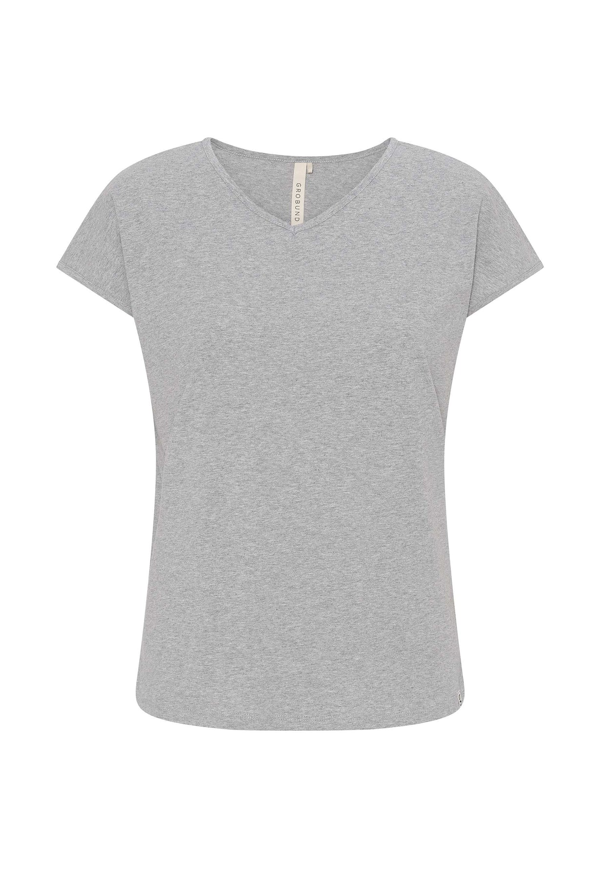 GROBUND Mille T-Shirt – die in Grau meliert