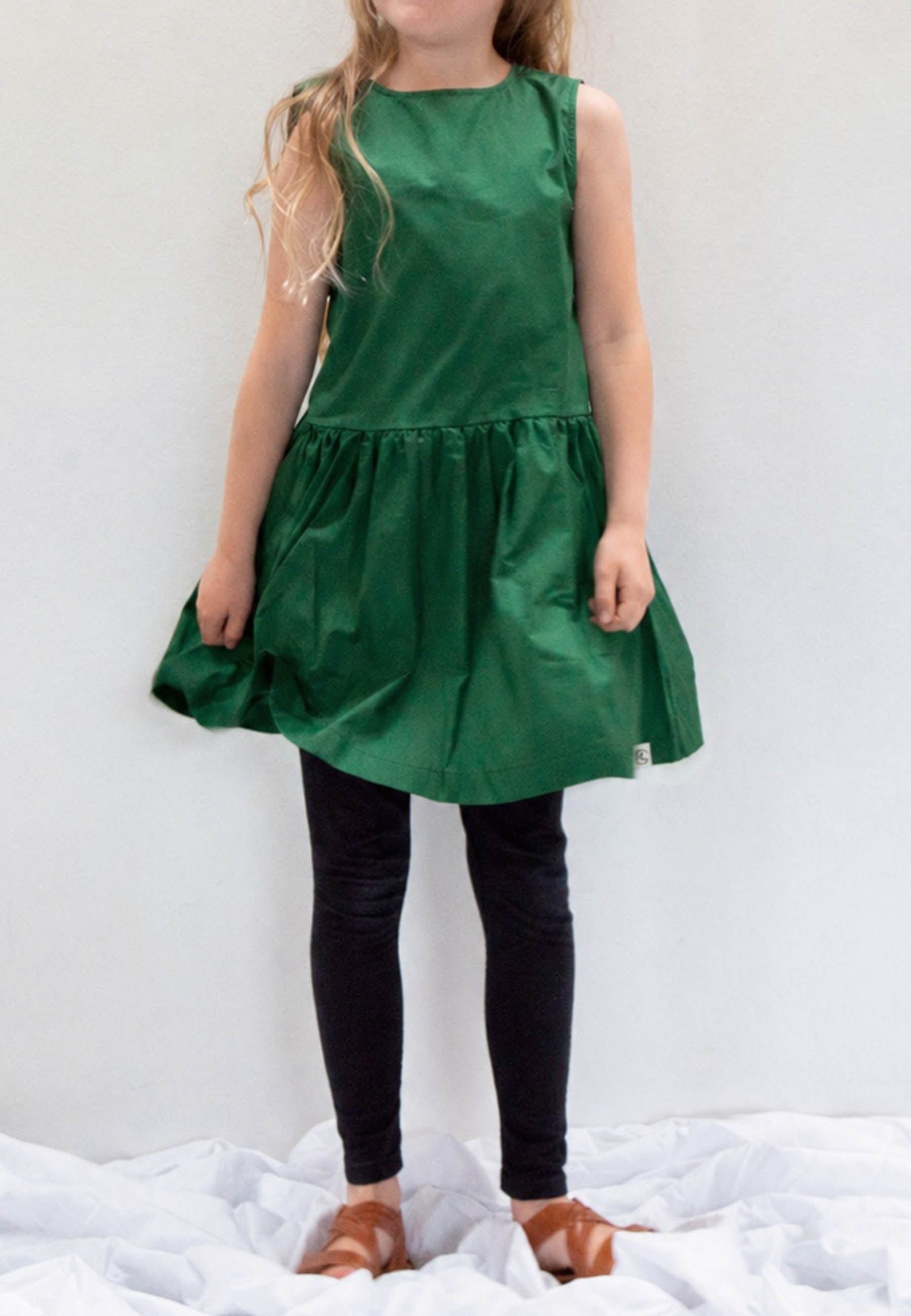 GROBUND Vega Kleid mini – das wendbare in Dunkelgrün