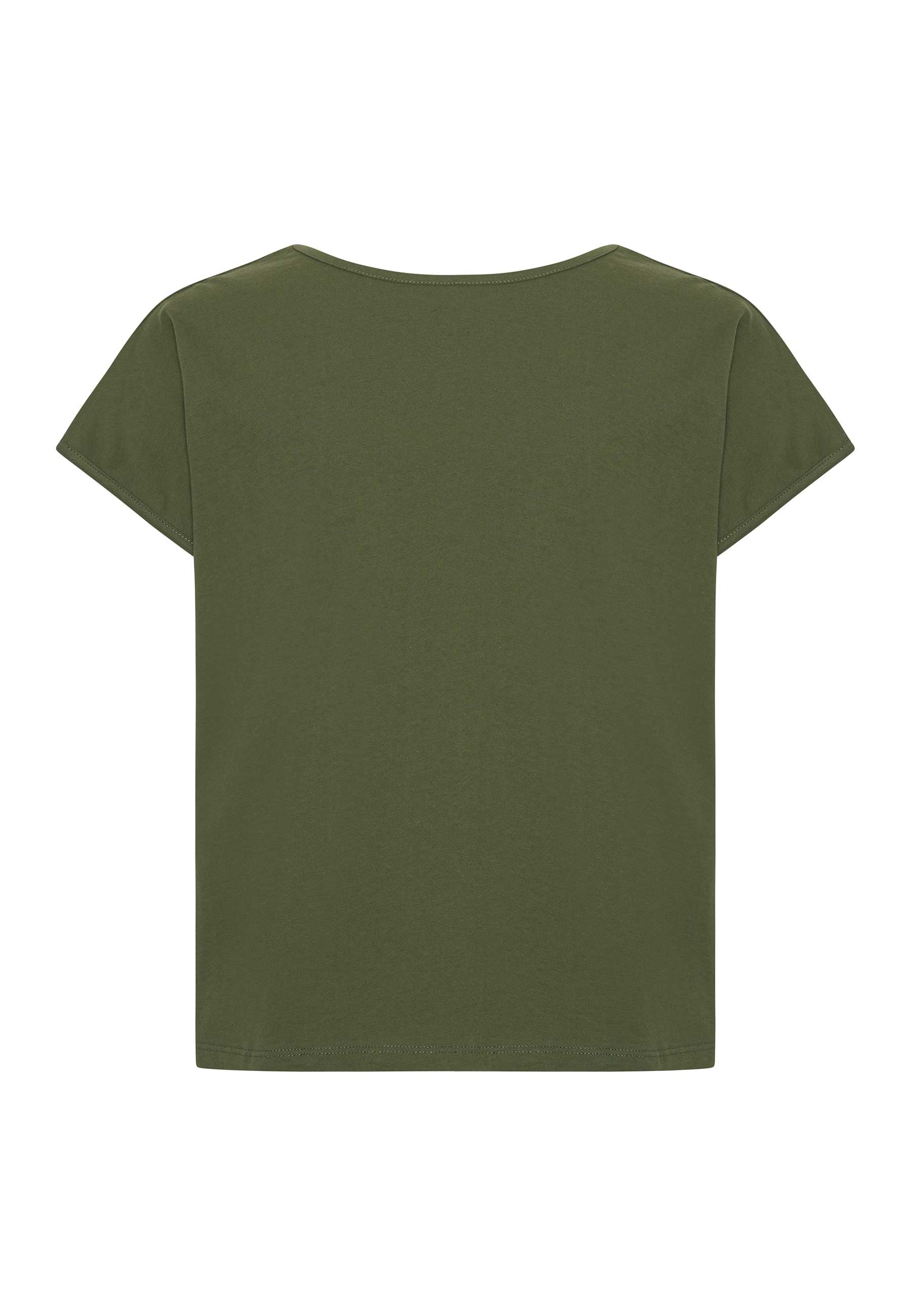 GROBUND Karen T-Shirt – das kurze in Moosgrün