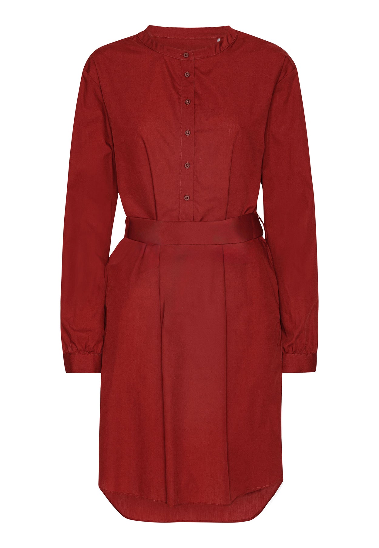 GROBUND Maalia Hemdkleid - das weinrote