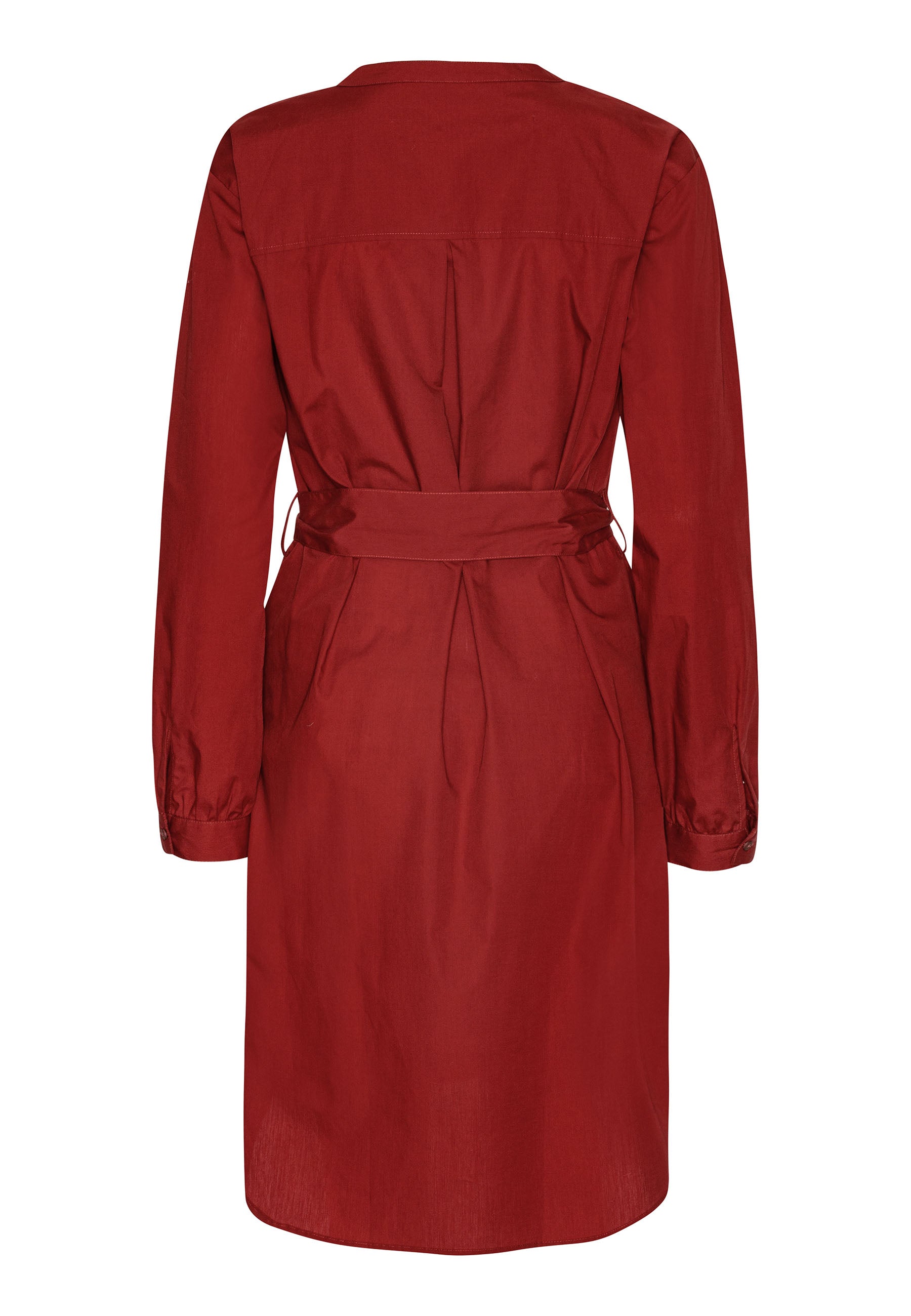 GROBUND Maalia Hemdkleid - das weinrote