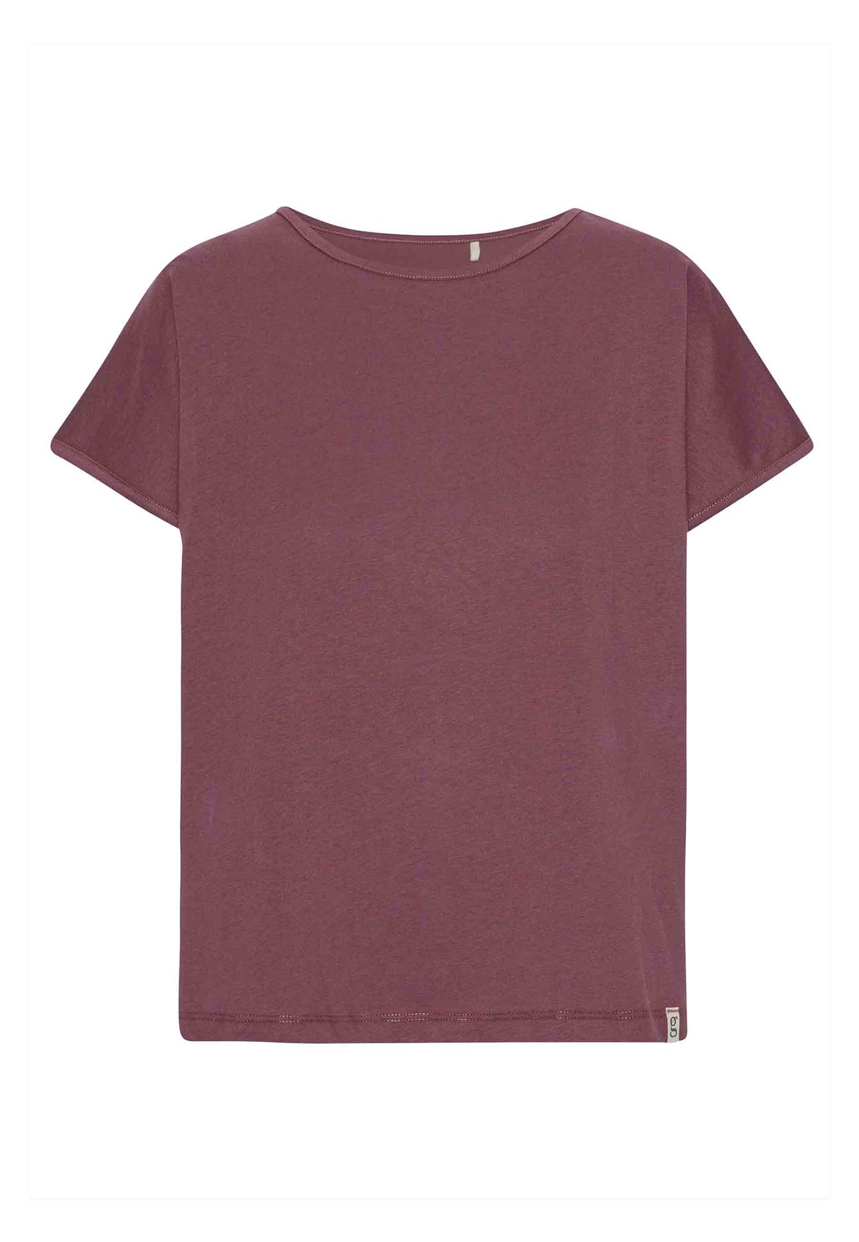 GROBUND Karen T-Shirt – die kurze in Aubergine
