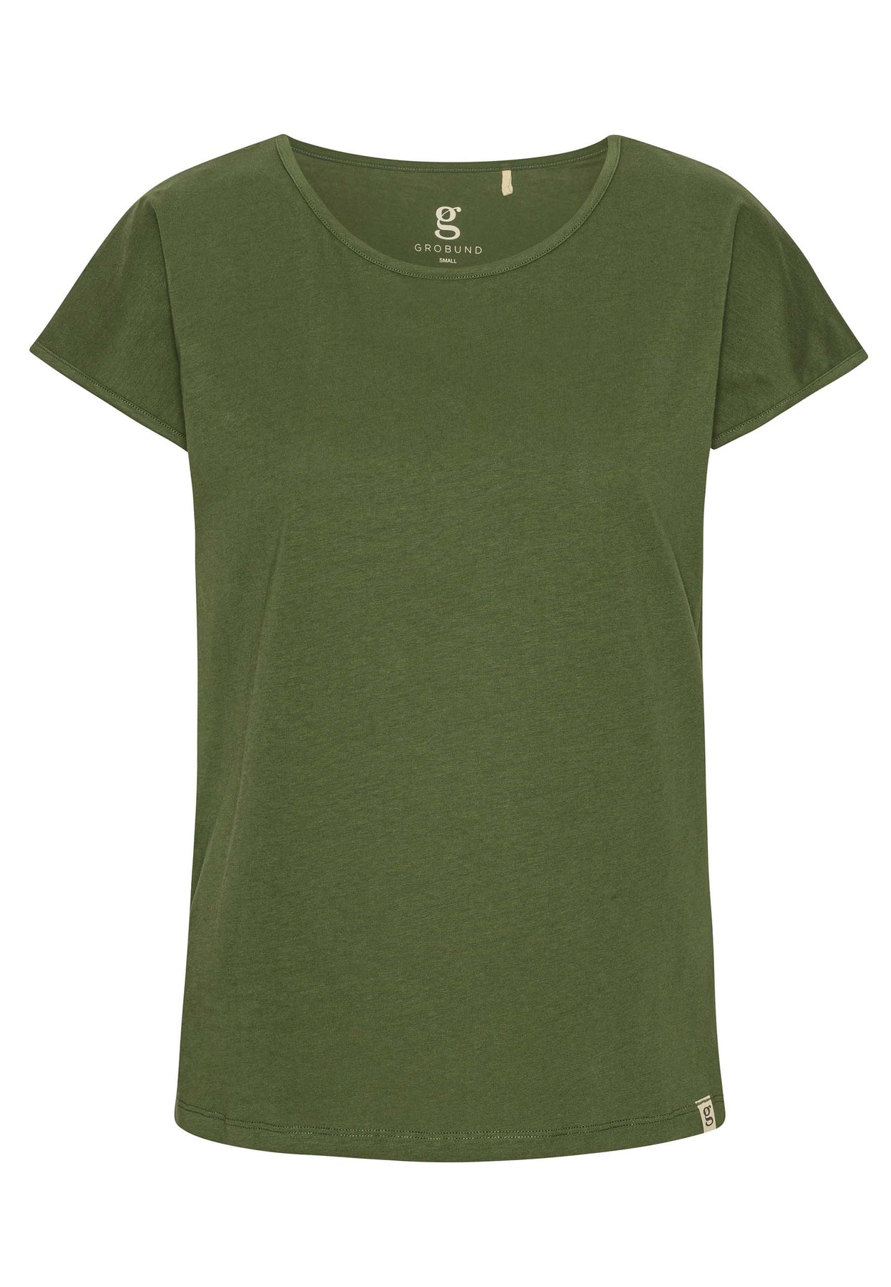 GROBUND Anna T-Shirt – die in Moosgrün