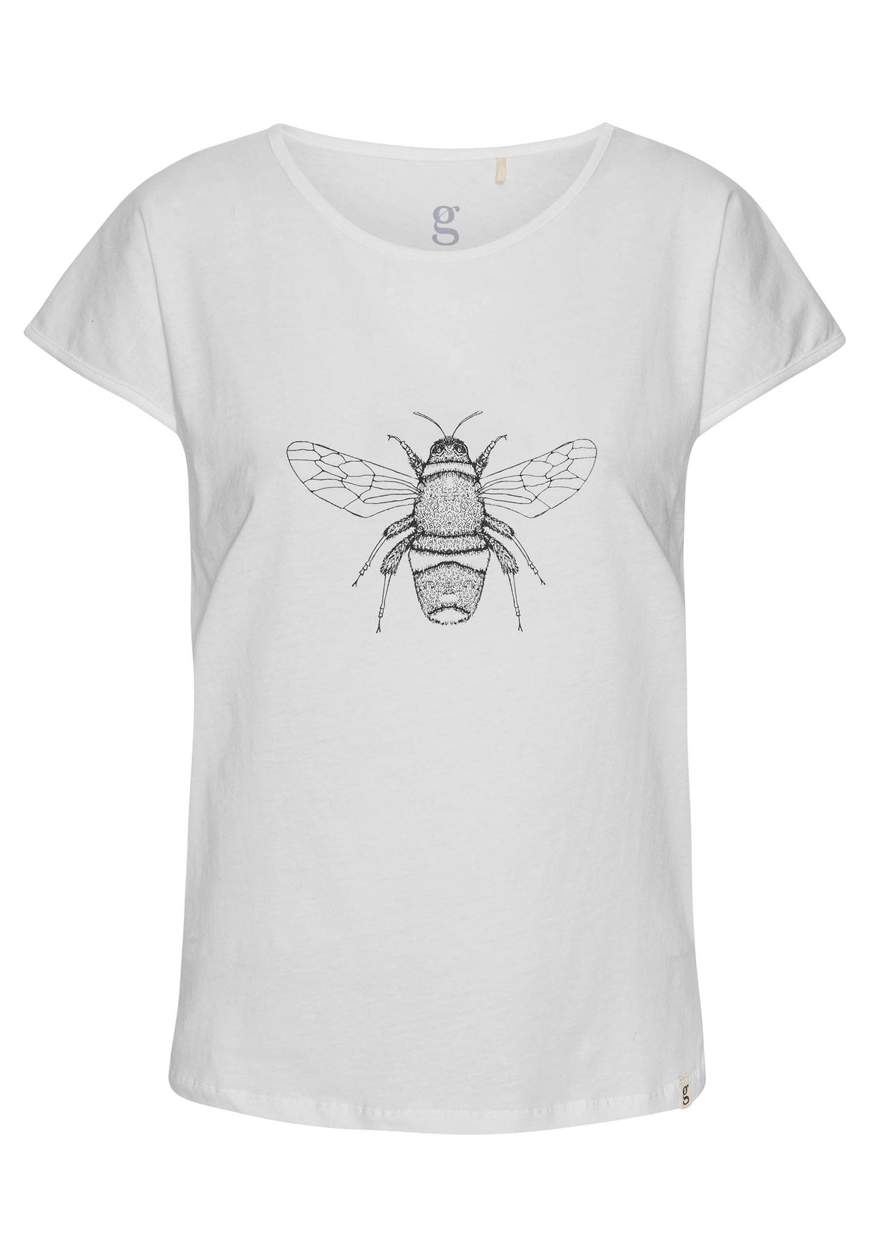 GROBUND Anna T-Shirt – die weiße mit Bienenprint