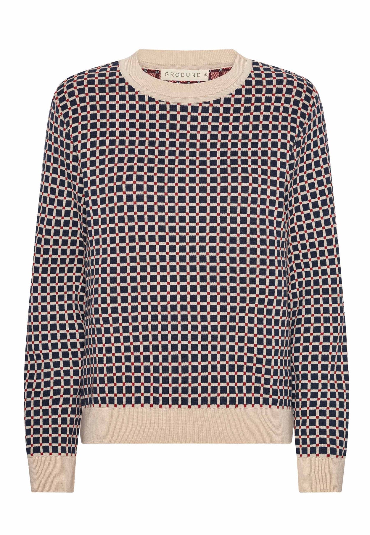 GROBUND Frida Strickpullover - der mit dem Mosaikmuster