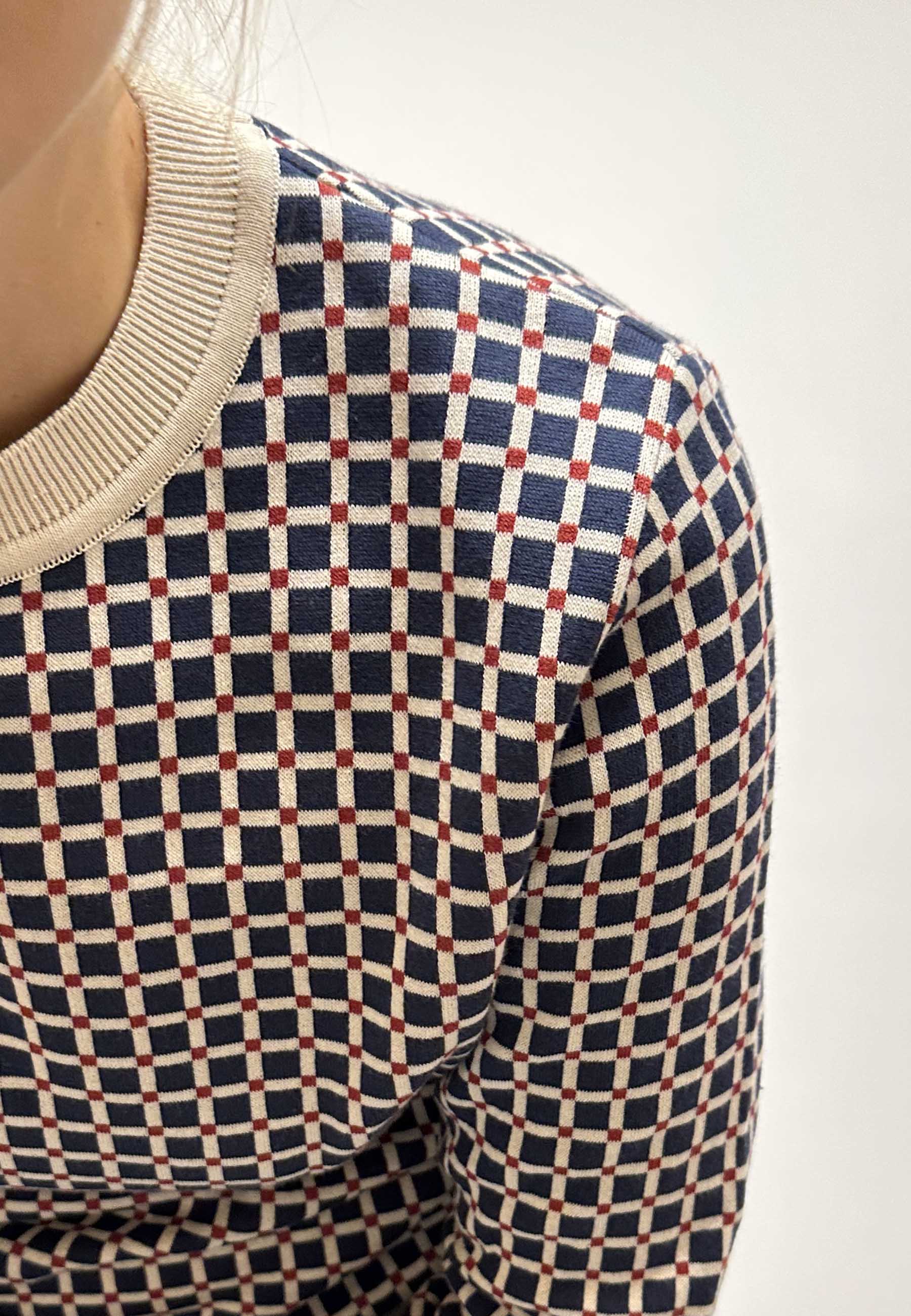 GROBUND Frida Strickpullover - der mit dem Mosaikmuster
