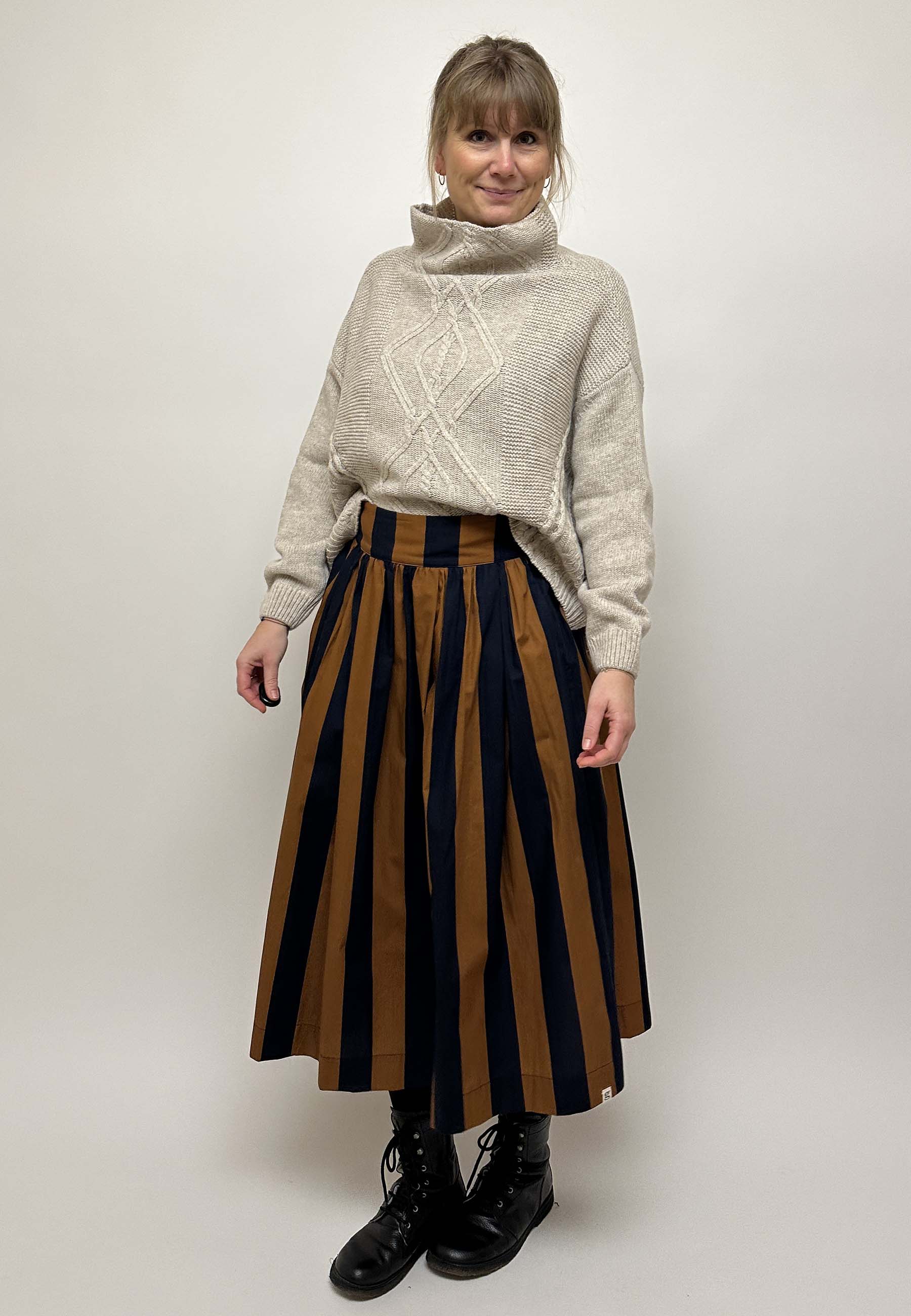GROBUND Hermione Pullover – Beige Melange
