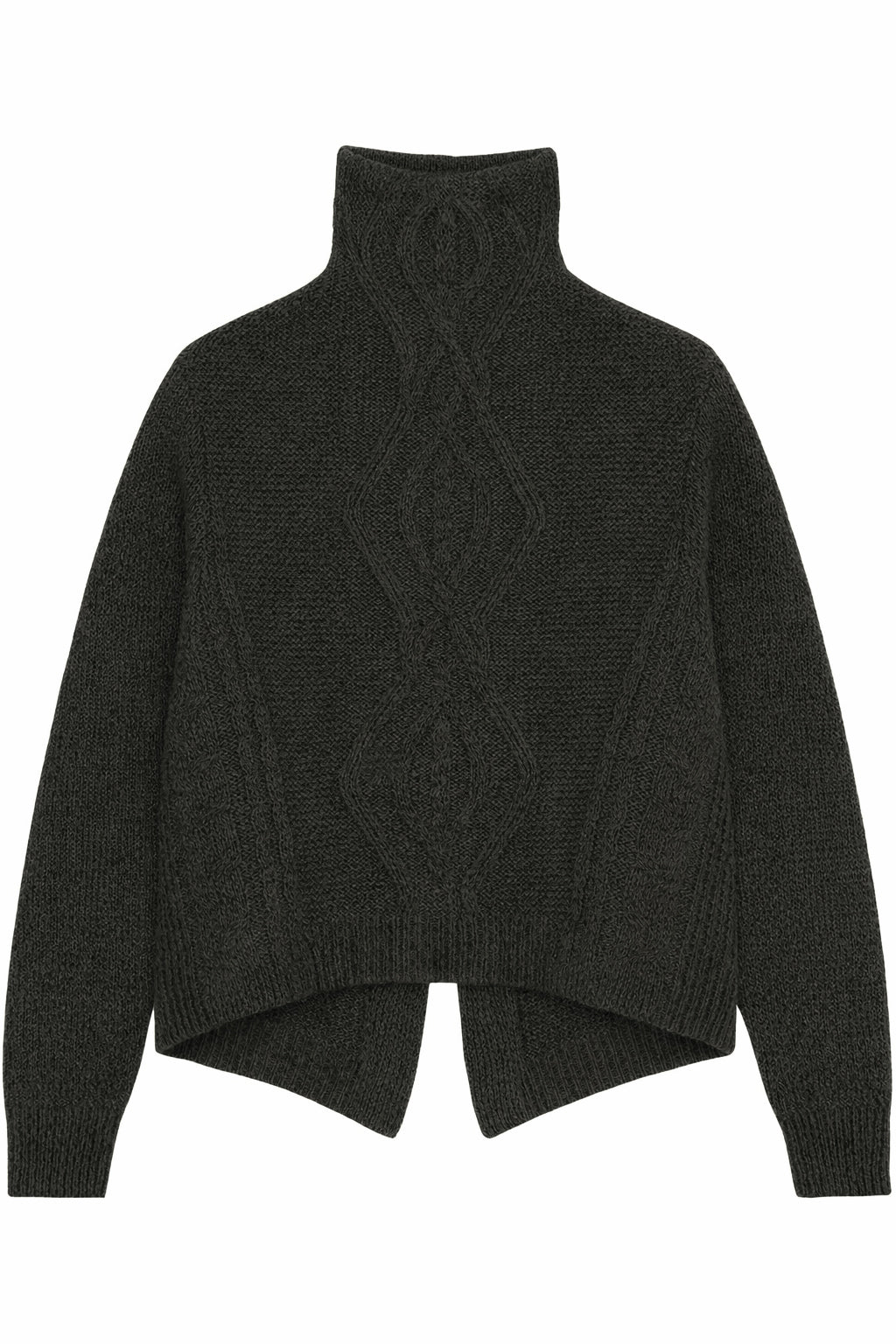 GROBUND Hermione Pullover – meliertes Dunkelgrau