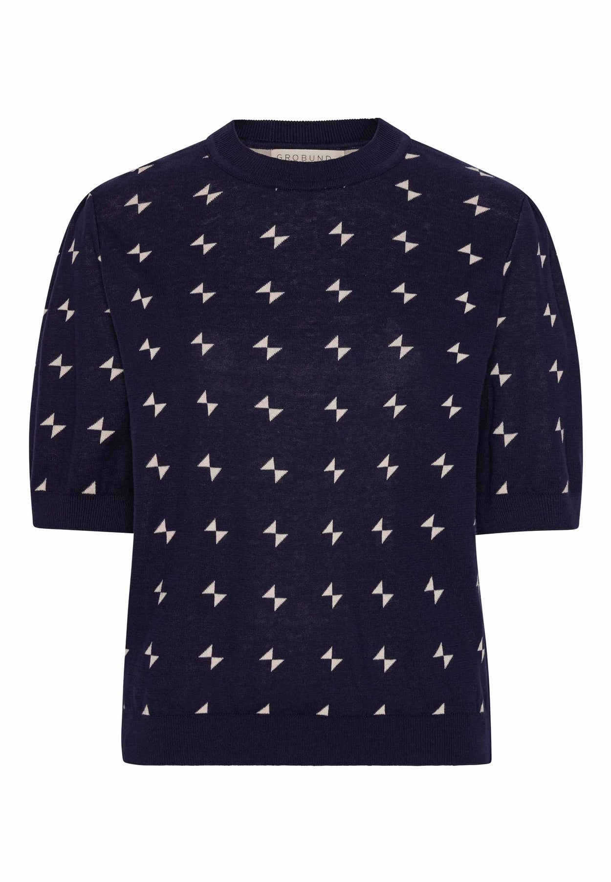 GROBUND Alva T-Shirt – Mini-Schleife Marine