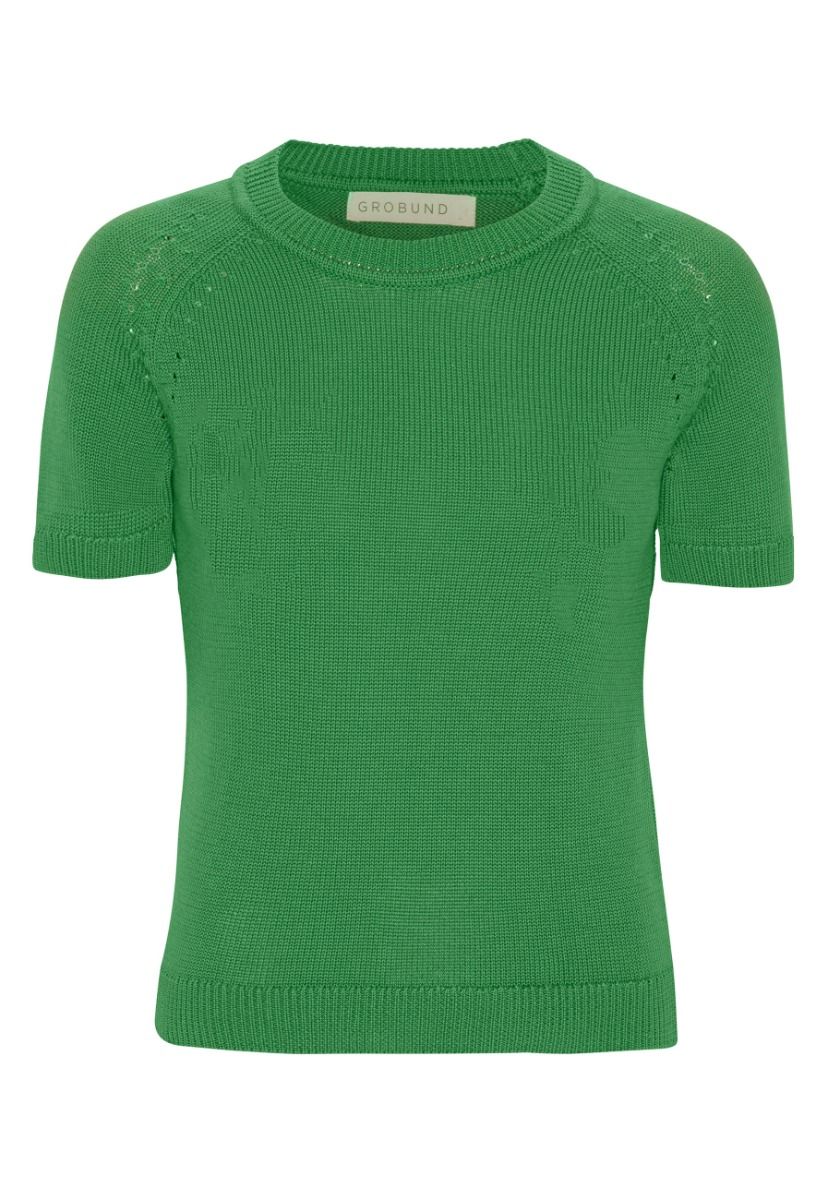 GROBUND Flo Strick-T-Shirt – das grüne Modell