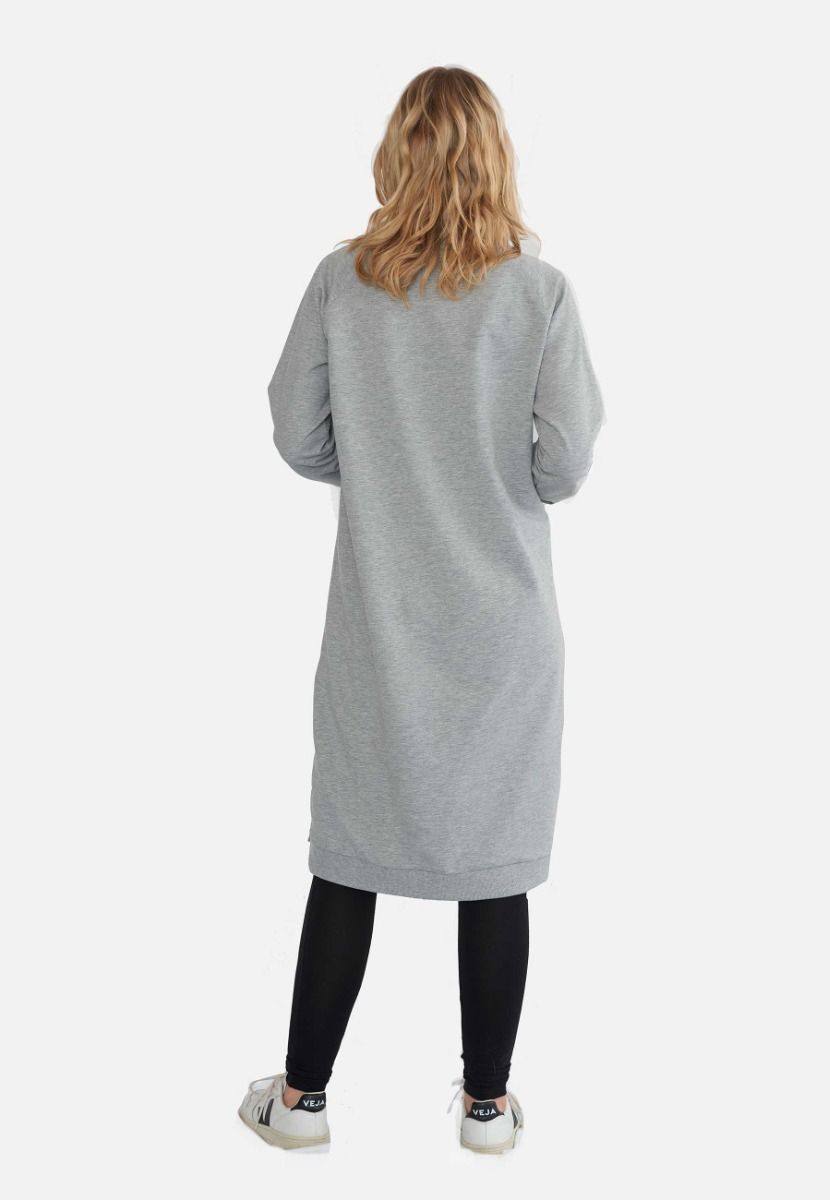 GROBUND Viola Sweatshirtkleid - das in Grau meliert