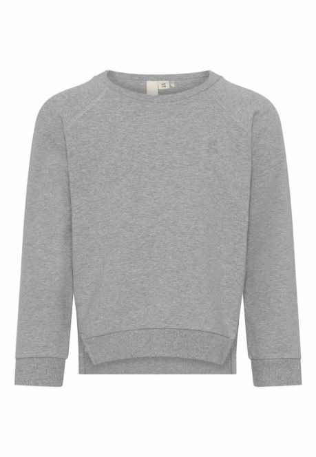 GROBUND Valle Sweatshirt Mini – die aus grau meliertem Stoff