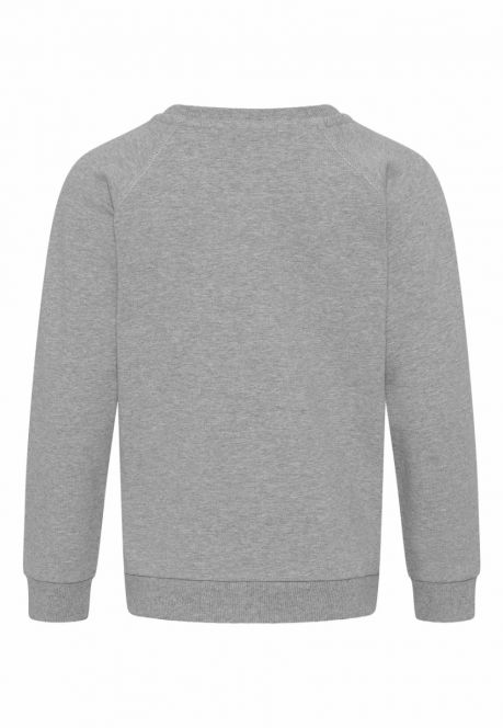 GROBUND Valle Sweatshirt Mini – die aus grau meliertem Stoff