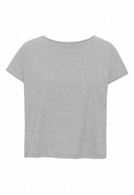 GROBUND Karen T-Shirt – die kurze in Grau melange