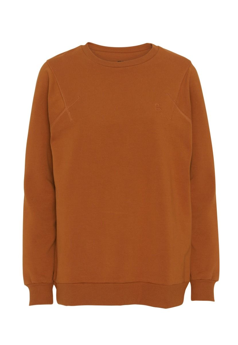 GROBUND Sava Sweatshirt – die Oversize in Burnt Orange