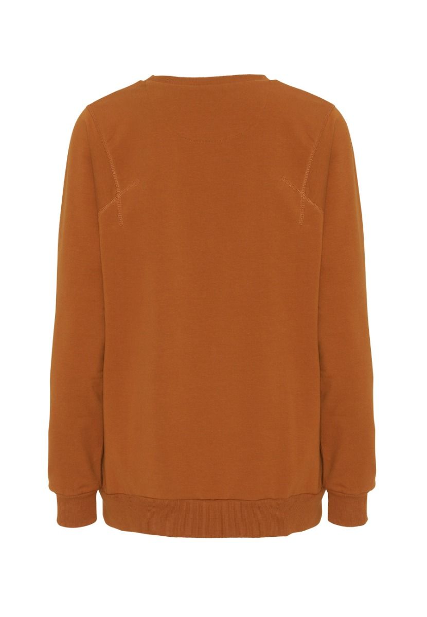 GROBUND Sava Sweatshirt – die Oversize in Burnt Orange