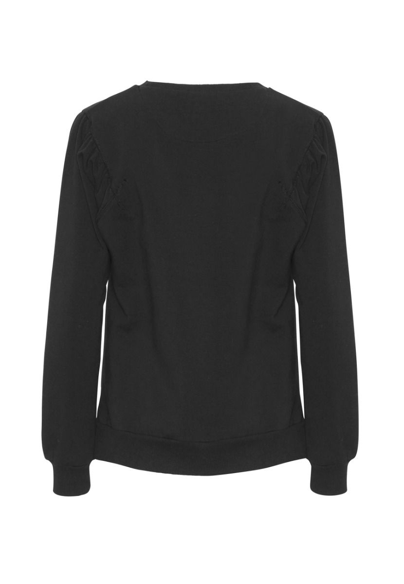 GROBUND Signe Sweatshirt – die mit den schönen Ärmeln in Schwarz