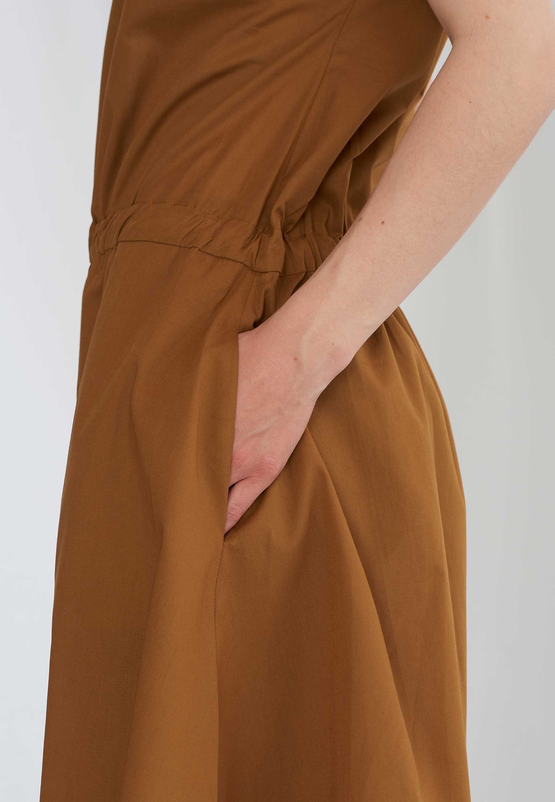GROBUND Kleid Lilli – das mit den Taschen in Zimt