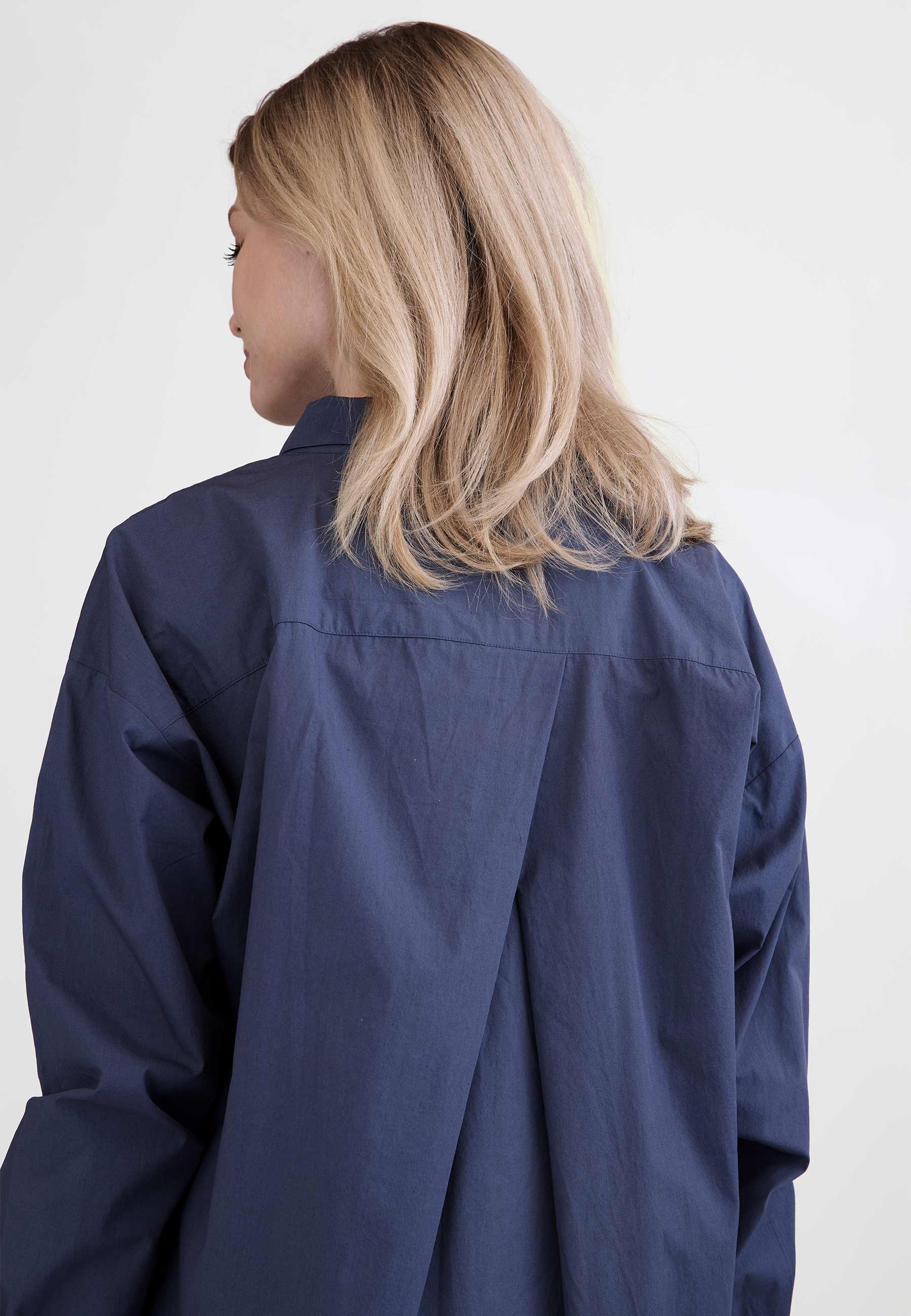 GROBUND Netta Hemdblusenkleid – das in Vintage-Blau