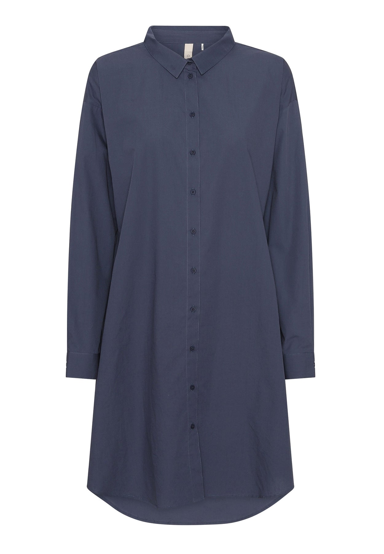 GROBUND Netta Hemdblusenkleid – das in Vintage-Blau