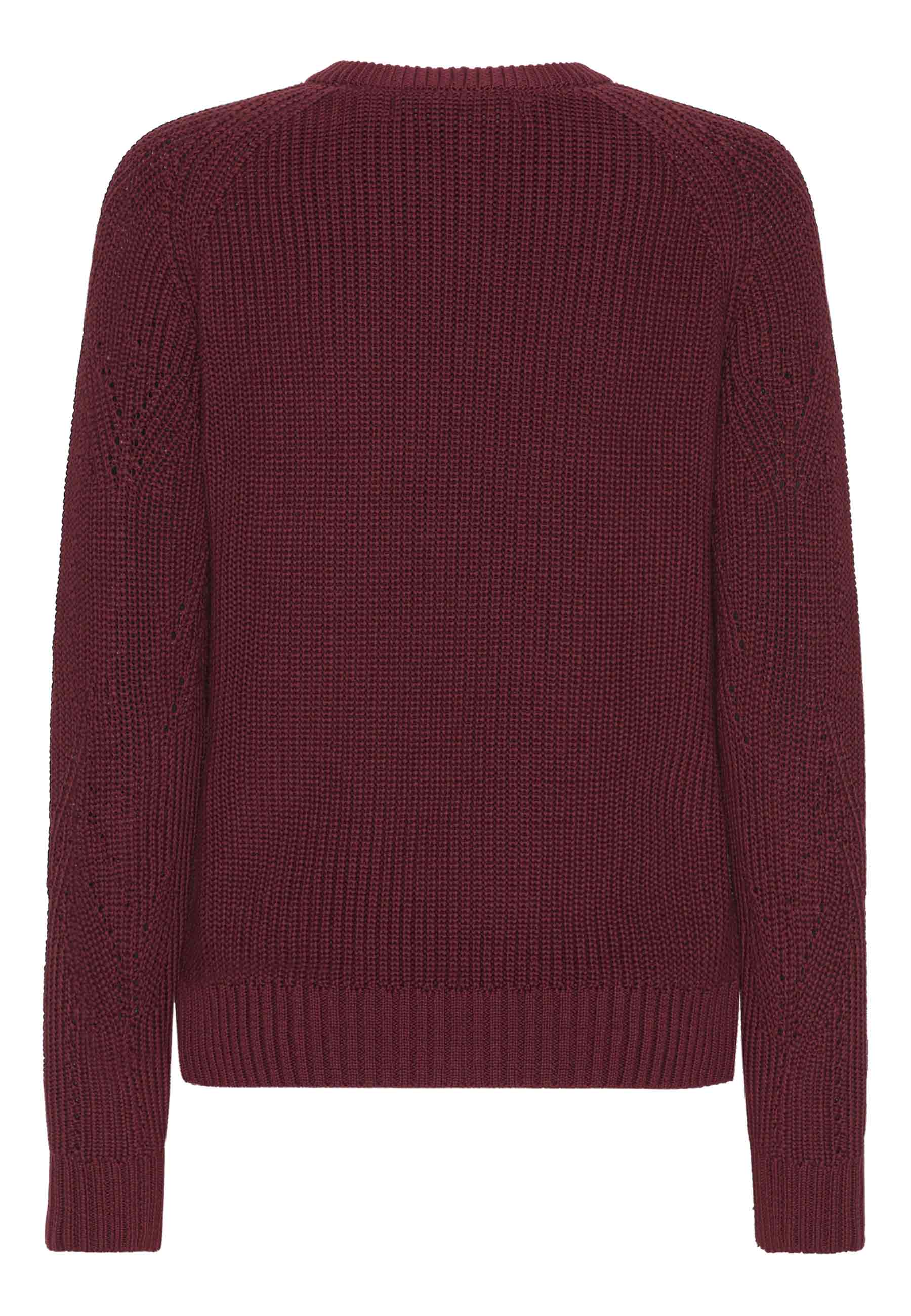 GROBUND Filuca Strickpullover - der in dunkler Pflaume