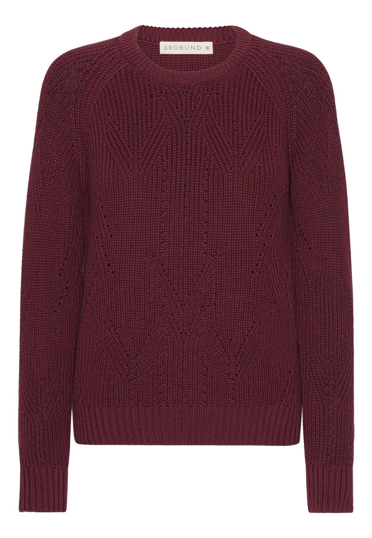 GROBUND Filuca Strickpullover - der in dunkler Pflaume